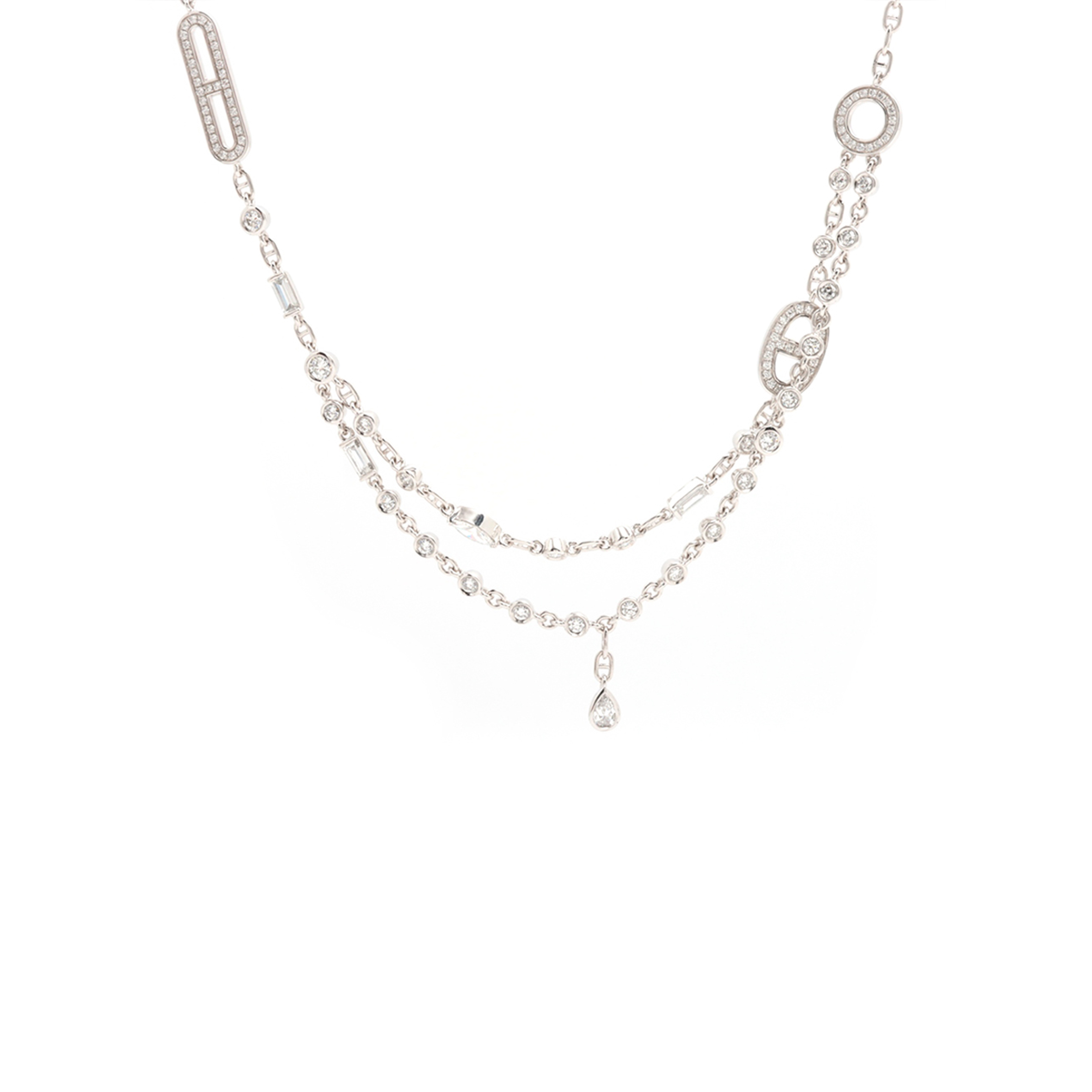 h**mes chaine d''ancre Di*m*nd necklace